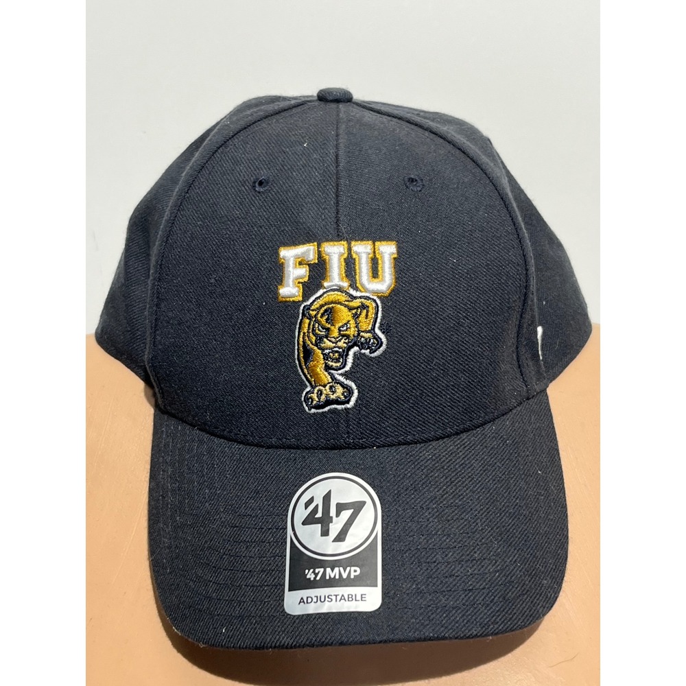 '47 Brand FIU Panthers Hat Navy Blue MVP Adjustable Baseball Cap C-MVP128WBV-NY